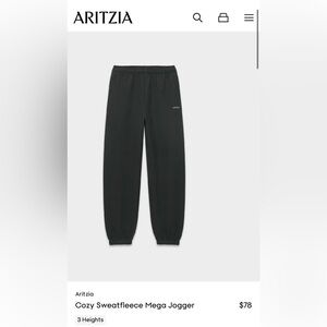 Aritzia sweatfleece Mega Sweatpants Pants
